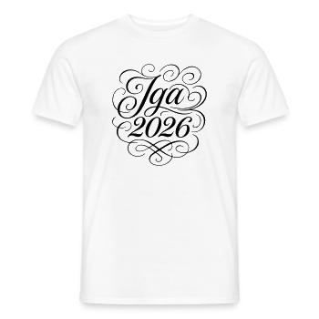 Jga 2026 Bachelor Party - Men's T-Shirt - white - Front - AI Model Male 178 dark (178cm)