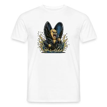 Mussel Rocker with Microphone - Men's T-Shirt - white - Front - AI Model Male 178 dark (178cm)