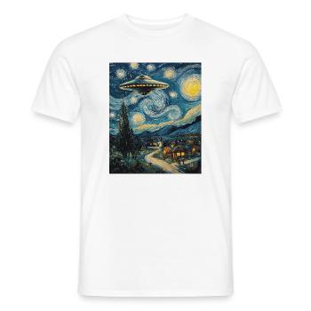 OVNI Alien Alien soucoupe volante - T-shirt homme - blanc - Devant - AI Model Male 178 dark (178cm)