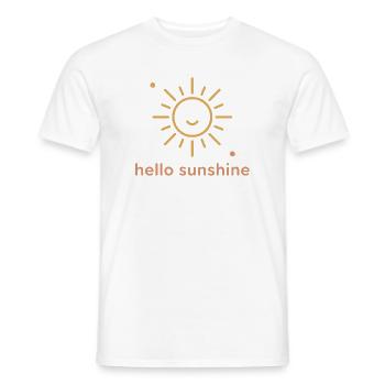 Sunny Smile Sunburst Design - Men's T-Shirt - white - Front - AI Model Male 178 dark (178cm)