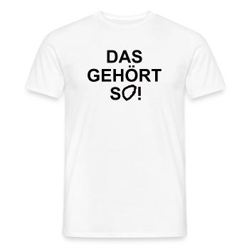 C’est comme ça que ça devrait être - T-shirt homme - blanc - Devant - AI Model Male 178 dark (178cm)