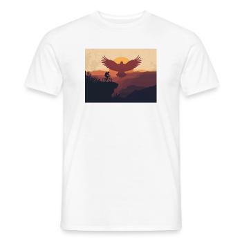Cavalier soleil - T-shirt homme - blanc - Devant - AI Model Male 178 dark (178cm)