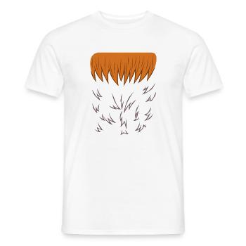 Funny Hen Chicken Animal Belly Costume Lazy DIY - Men's T-Shirt - white - Front - AI Model Male 178 dark (178cm)