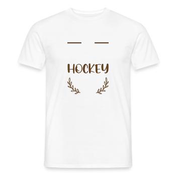 I Love Hockey Herzen Stil - Männer T-Shirt - Weiß - Vorne - AI Model Male 178 dark (178cm)