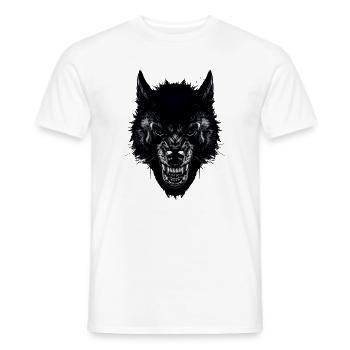 loup - T-shirt homme - blanc - Devant - AI Model Male 178 dark (178cm)
