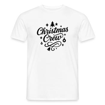 Fête de l’équipage de Noël - T-shirt homme - blanc - Devant - AI Model Male 178 dark (178cm)