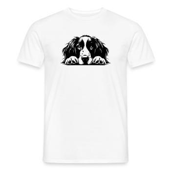 Epagneul Breton Kopf - Männer T-Shirt - Weiß - Vorne - AI Model Male 178 dark (178cm)