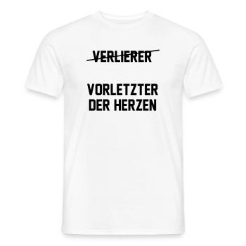 Vorletzter der Herzen - Männer T-Shirt - Weiß - Vorne - AI Model Male 178 dark (178cm)