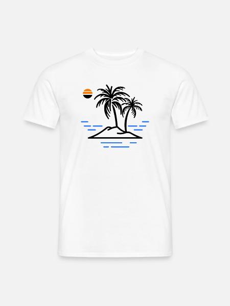 Palm Island - Men's T-Shirt - white