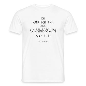 Phrase cool disant la vie quotidienne I Ch-dütsch - T-shirt homme - blanc - Devant - AI Model Male 178 dark (178cm)