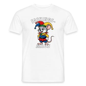 CARNIVAL MOUSE - Men's T-Shirt - white - Front - AI Model Male 178 dark (178cm)
