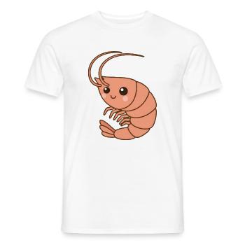 Garnele Shrimp - Männer T-Shirt - Weiß - Vorne - AI Model Male 178 dark (178cm)
