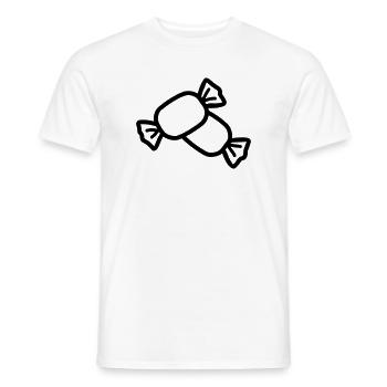Bonbon - T-shirt homme - blanc - Devant - AI Model Male 178 dark (178cm)
