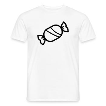 Bonbon - T-shirt homme - blanc - Devant - AI Model Male 178 dark (178cm)