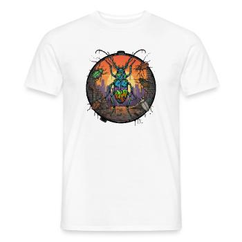 Insects Graffiti in Sunset - Men's T-Shirt - white - Front - AI Model Male 178 dark (178cm)