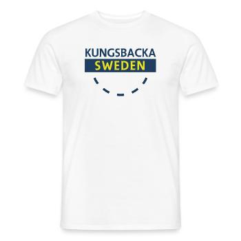 Inspiration für nordische blau-gelbe Schilder - Männer T-Shirt - Weiß - Vorne - AI Model Male 178 dark (178cm)