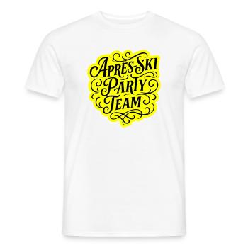 Apres Ski Party Team Spruch - Männer T-Shirt - Weiß - Vorne - AI Model Male 178 dark (178cm)