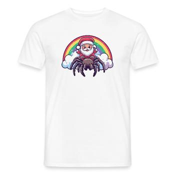 Tarantula Weihnachtsmann Weihnachten - Männer T-Shirt - Weiß - Vorne - AI Model Male 178 dark (178cm)