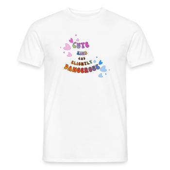 design mignon - T-shirt homme - blanc - Devant - AI Model Male 178 dark (178cm)