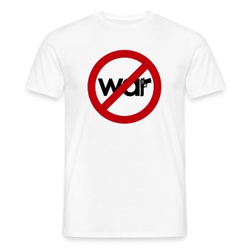 Stop War – Pour la paix et la liberté - T-shirt homme - blanc - Devant - AI Model Male 178 dark (178cm)