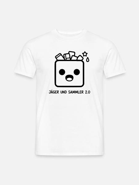 Hunter-Gatherer 2.0 | Gamer & Loot - Men's T-Shirt - white