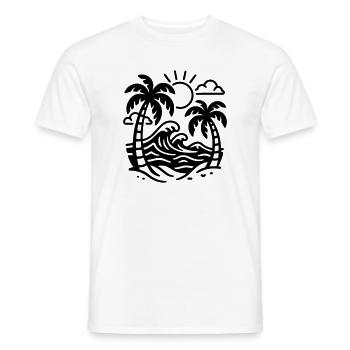 Holiday - Men's T-Shirt - white - Front - AI Model Male 178 dark (178cm)
