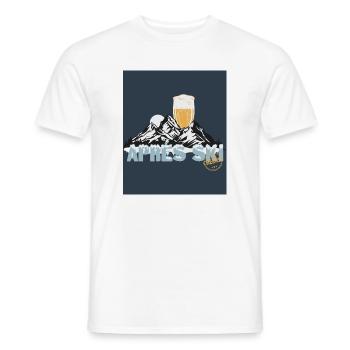 Après-Ski Party – Vive les pistes ! - T-shirt homme - blanc - Devant - AI Model Male 178 dark (178cm)