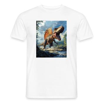 Spinosaurus - Men's T-Shirt - white - Front - AI Model Male 178 dark (178cm)
