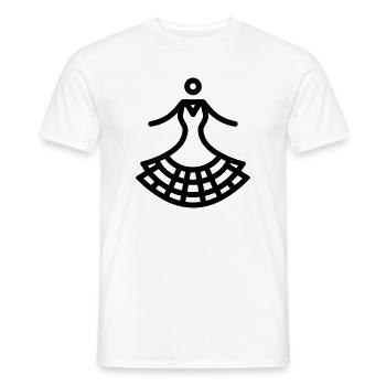 flamenco - T-shirt homme - blanc - Devant - AI Model Male 178 dark (178cm)