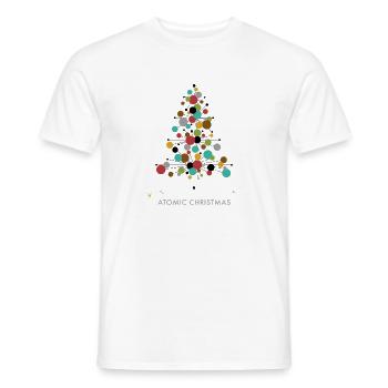 Atomic Christmas – Retro Weihnachtsbaum Design - Männer T-Shirt - Weiß - Vorne - AI Model Male 178 dark (178cm)