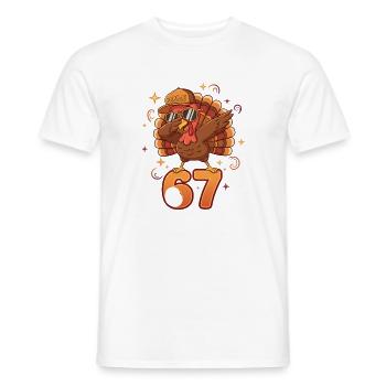Capuchon à rainure Turkey 67 - T-shirt homme - blanc - Devant - AI Model Male 178 dark (178cm)