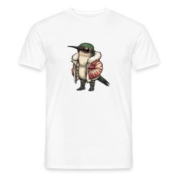 Kolibri Vogel Cool Winter - Männer T-Shirt - Weiß - Vorne - AI Model Male 178 dark (178cm)