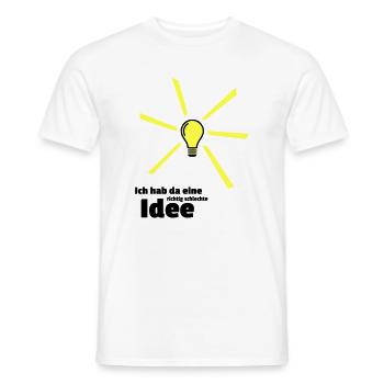 Mauvaise idée - T-shirt homme - blanc - Devant - AI Model Male 178 dark (178cm)