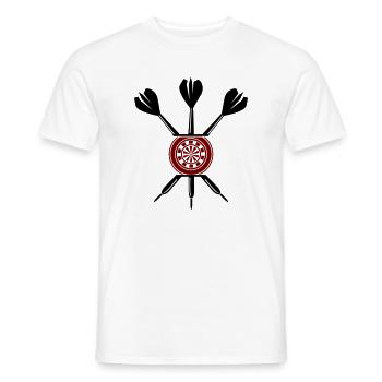 Dart Darts - Men's T-Shirt - white - Front - AI Model Male 178 dark (178cm)
