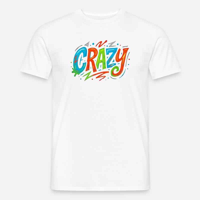 Graffiti Crazy Color Explosion - Men's T-shirt - white