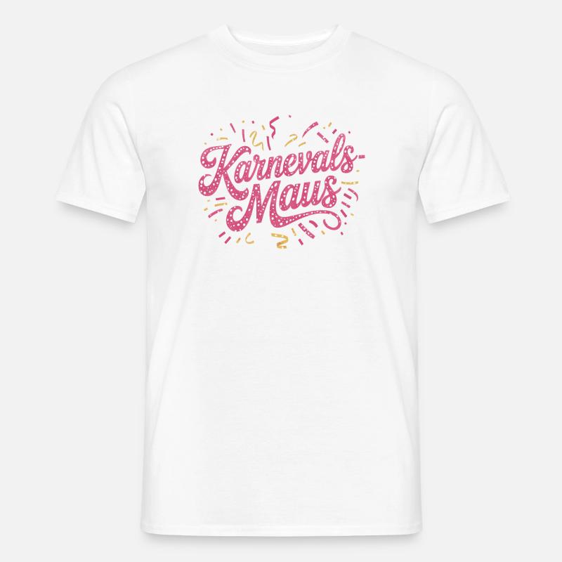 Karnevalsmaus Karneval Köln Kölner Karnevals Maus - Männer T-Shirt - Weiß