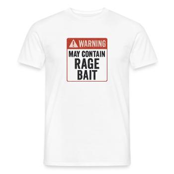 Wutköder-Warnung, lustiger Spruch - Männer T-Shirt - Weiß - Vorne - AI Model Male 178 dark (178cm)