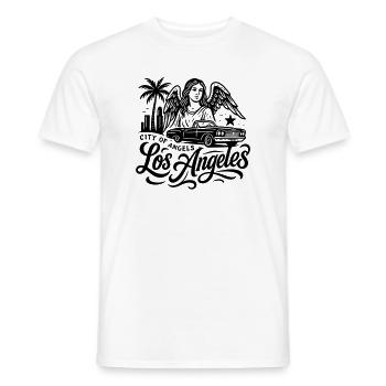 Los Angeles City of Angels Chemise Californie - T-shirt homme - blanc - Devant - AI Model Male 178 dark (178cm)