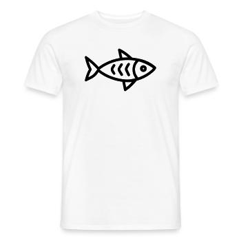 herring - Men's T-Shirt - white - Front - AI Model Male 178 dark (178cm)