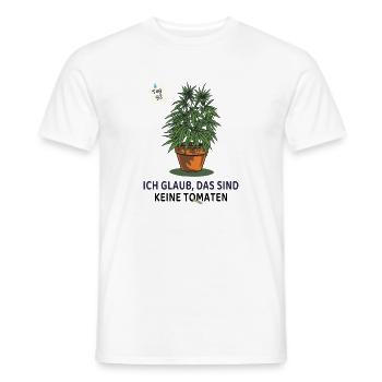 Tag 92 – immer noch keine Tomaten - Männer T-Shirt - Weiß - Vorne - AI Model Male 178 dark (178cm)