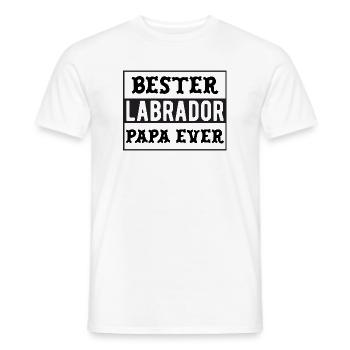 Best Labrador Dad - Men's T-Shirt - white - Front - AI Model Male 178 dark (178cm)