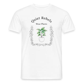 Nature Grows - Men's T-Shirt - white - Front - AI Model Male 178 dark (178cm)