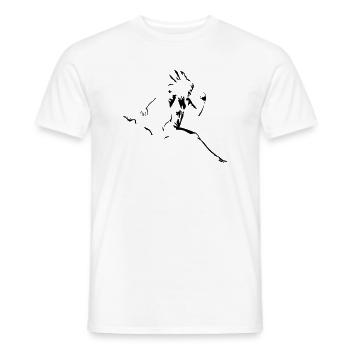 runner - Men's T-Shirt - white - Front - AI Model Male 178 dark (178cm)