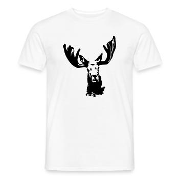 Elk - Men's T-Shirt - white - Front - AI Model Male 178 dark (178cm)