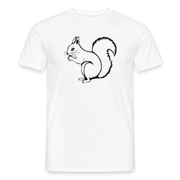 Écureuil - T-shirt homme - blanc - Devant - AI Model Male 178 dark (178cm)