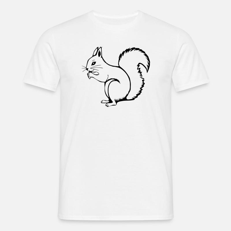 Eichhörnchen - Männer T-Shirt - Weiß
