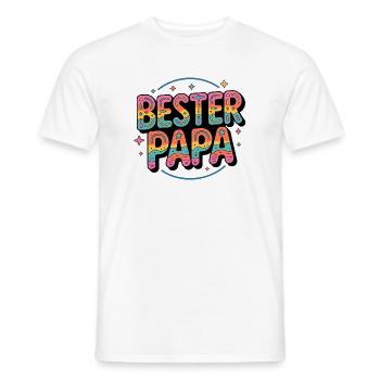 Bester papa - Männer T-Shirt - Weiß - Vorne - AI Model Male 178 dark (178cm)
