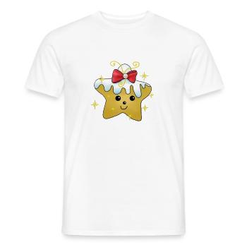 Kleiner_Stern - T-shirt homme - blanc - Devant - AI Model Male 178 dark (178cm)