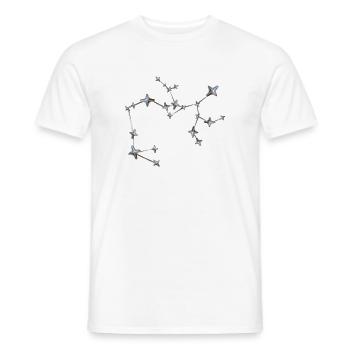 Kettenstern Konstellation - Männer T-Shirt - Weiß - Vorne - AI Model Male 178 dark (178cm)