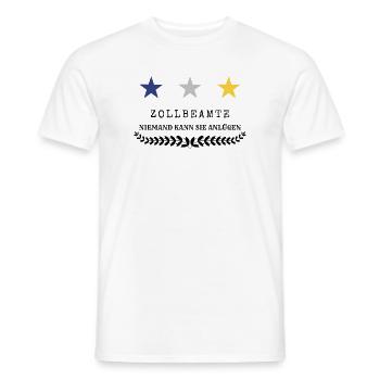 Zollbeamter - Männer T-Shirt - Weiß - Vorne - AI Model Male 178 dark (178cm)